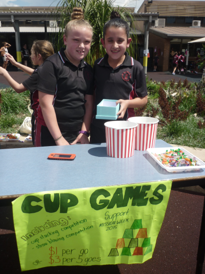 Students held stalls to raise much needed funds.