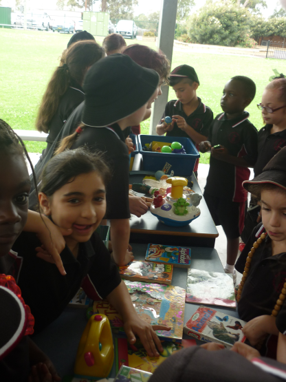 Students held stalls to raise much needed funds.