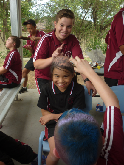 Students held stalls to raise much needed funds.