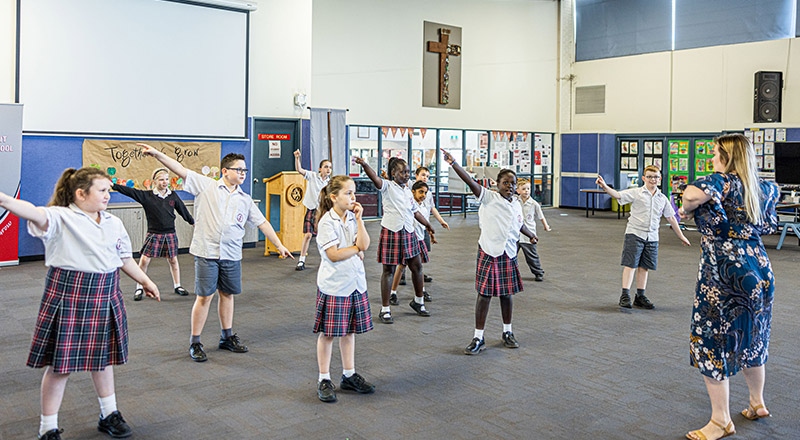 Multipurpose space at Holy Spirit Catholic Primary St Clair