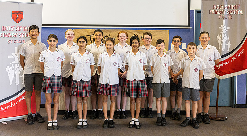 Holy Spirit Catholic Primary St Clair Student Leaders